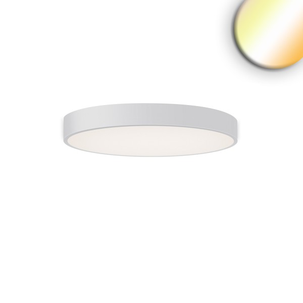 ISOLED LED Deckenleuchte UGR<19 2H, weiß, 20W-30W, rund, DN400, ColorSwitch 2700-3000-4000K, dimmbar