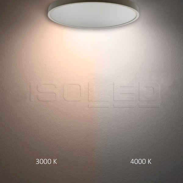 ISOLED LED Hängeleuchte DN600, weiß, UGR<19 2H, 40W-50W, ColorSwitch 2700-3000-4000K, dimmbar
