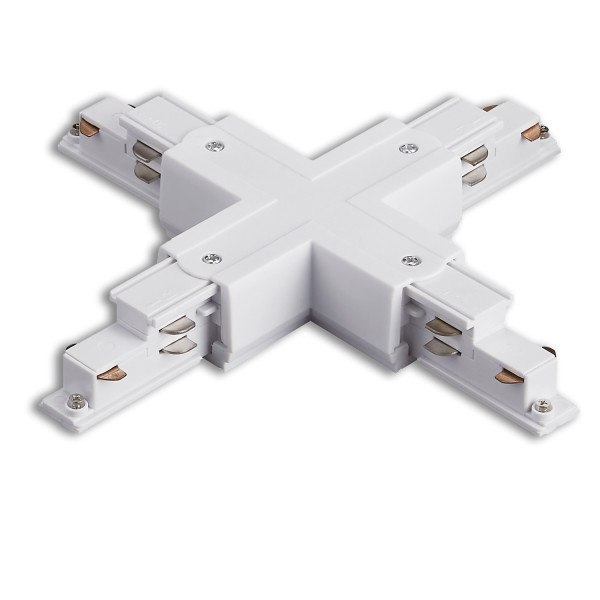 ISOLED 3-Phasen DALI X-Verbinder für Aufbauschiene, weiß
