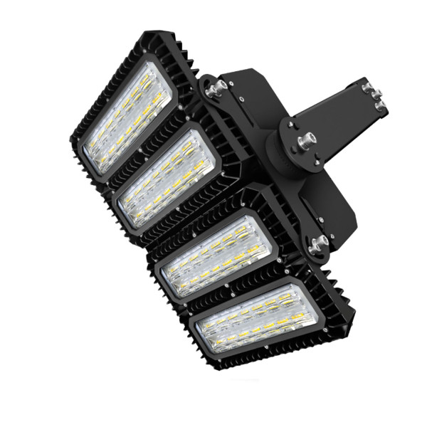 ISOLED LED Flutlicht 450W, 130x25° asymmetrisch, variabel, DALI dimmbar, neutralweiß, IP66
