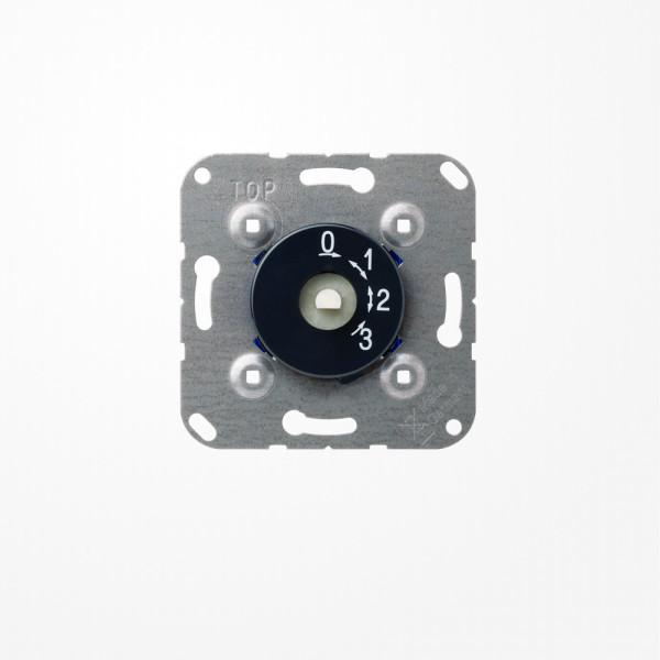 Jung 1101-4 Drehschalter, 3-Stufen-Schalter m. AUS-Stellung, 16 AX 250 V ~, anthrazit