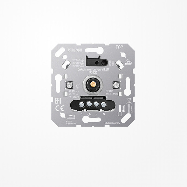 Jung 1731DD Drehdimmer Universal LED, mit Nebenstelleneingang