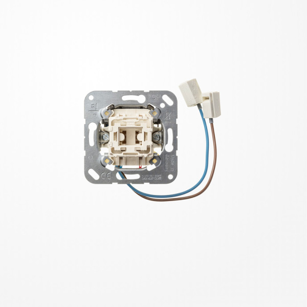 Jung 533U-LEDW Taster mit LED-Einsatz 250 V ~, 1-pol. Wechsler mit N-Klemme