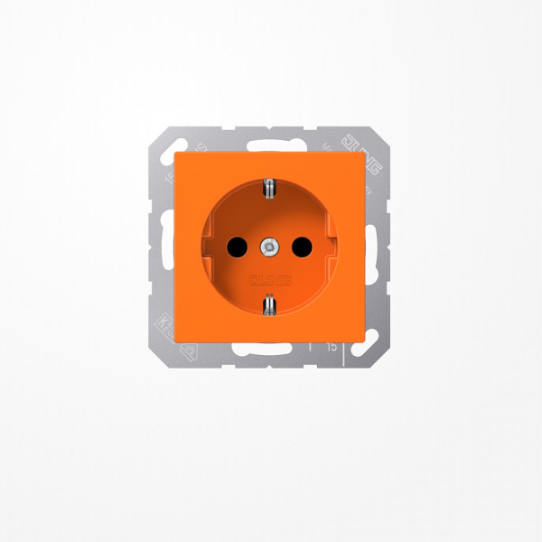 Jung A1520BFO SCHUKO-Steckdose, 16 A 250 V ~, Thermoplast, Serie A, orange (für ZSV)