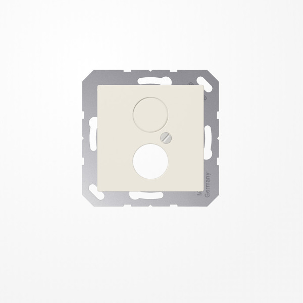 Jung A562 Abdeckung für 2 Rundsteckverbinder bis 18,5mm Ø  1fach, Duroplast, Serie AS, weiß