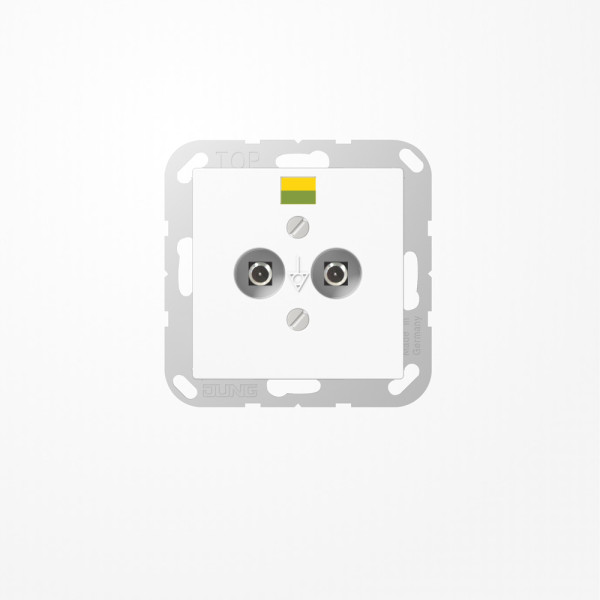 Jung A565-2WW Potentialausgleich-Steckdose, Duroplast, Serie AS/A, alpinweiß