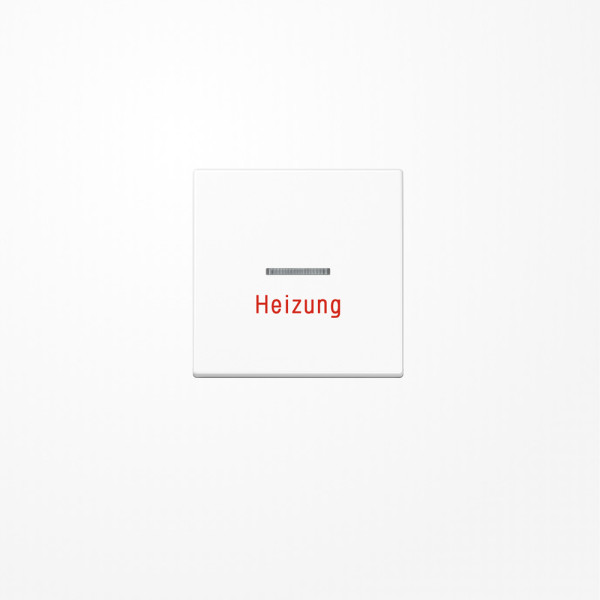 Jung A590BFHWW Wippe mit Lichtleiter, Aufschrift Heizung, Thermoplast, Serie A, alpinweiß