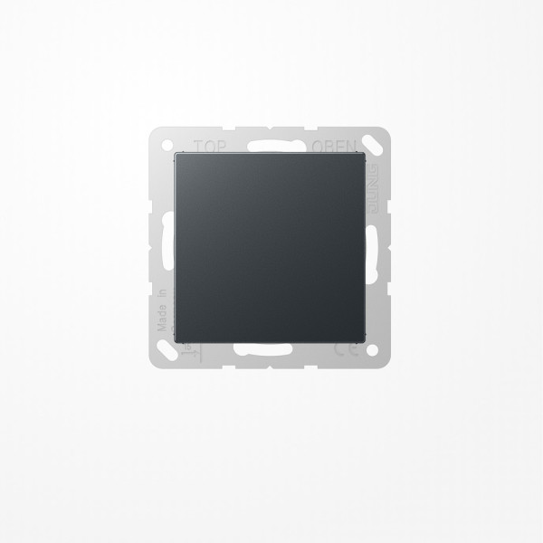Jung A594-0ANM Blind-Abdeckung (gerastet), Thermoplast lackiert, Serie A, anthrazit matt