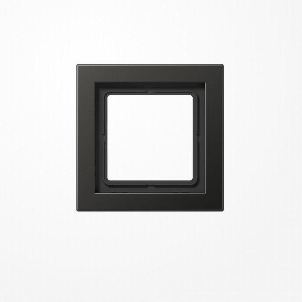 Jung ALD2981AN Rahmen 1fach, senkrechte und waagerechte Montage, Aluminium lackiert, LS-DESIGN, anthrazit (lackiertes Aluminium)