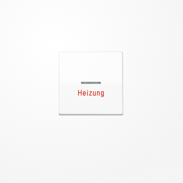 Jung AS591HBFWW Wippe mit Kalotte, Aufschrift Heizung, Thermoplast, Serie AS, alpinweiß