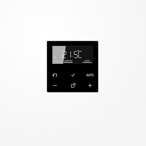 Jung BTA1791SW JUNG HOME Raumthermostat-Display, Glas, Serie AS/A, schwarz