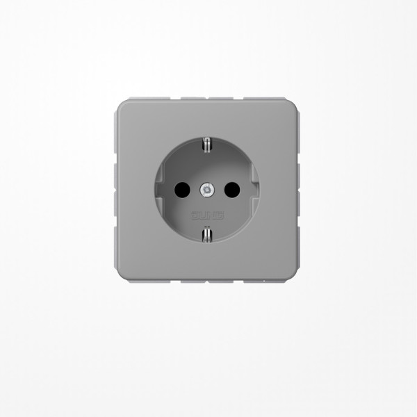 Jung CD1520GR SCHUKO-Steckdose, 16 A 250 V ~, Duroplast, Serie CD, grau