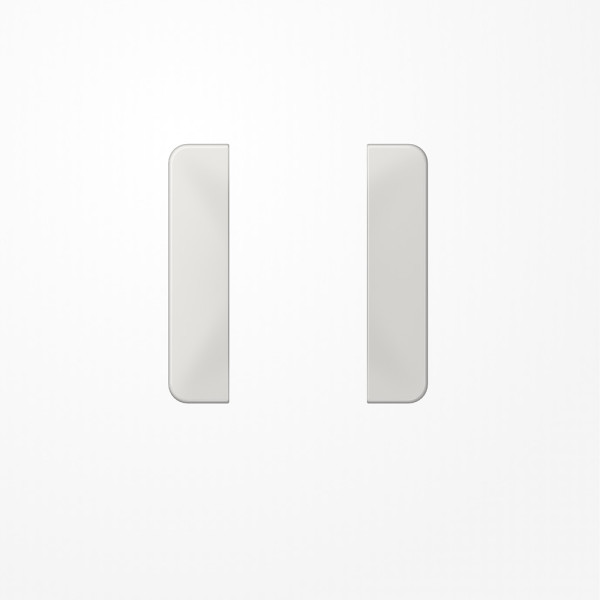 Jung CD501TSALG Tastensatz 1fach, F50, Serie CD, lichtgrau