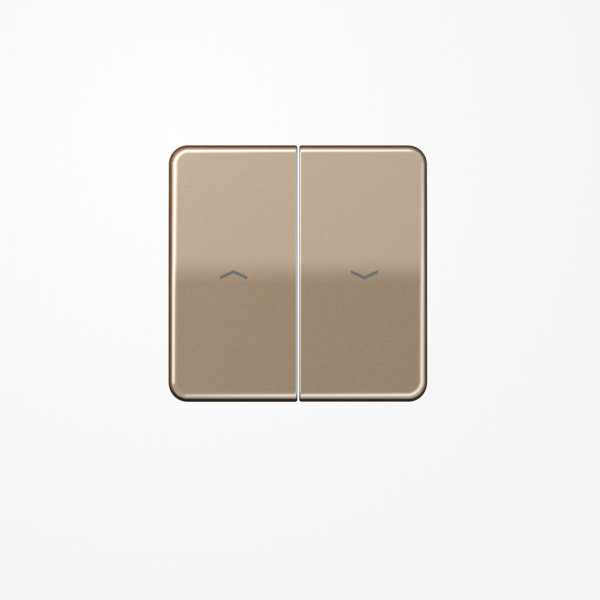 Jung CD595PGB Wippe, mit Pfeilsymbolen, Aluminium eloxiert, Serie CD, gold-bronze