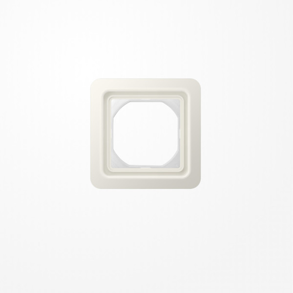 Jung CD681WUW Rahmen 90x90mm, komplett mit Dichtungsflansch (IP44), Thermoplast, weiß