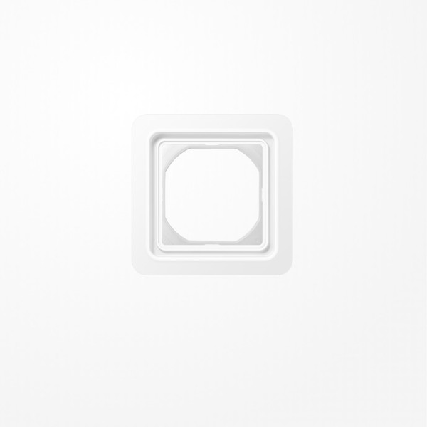 Jung CD681WUWW Rahmen 90x90mm, komplett mit Dichtungsflansch (IP44), Thermoplast, alpinweiß