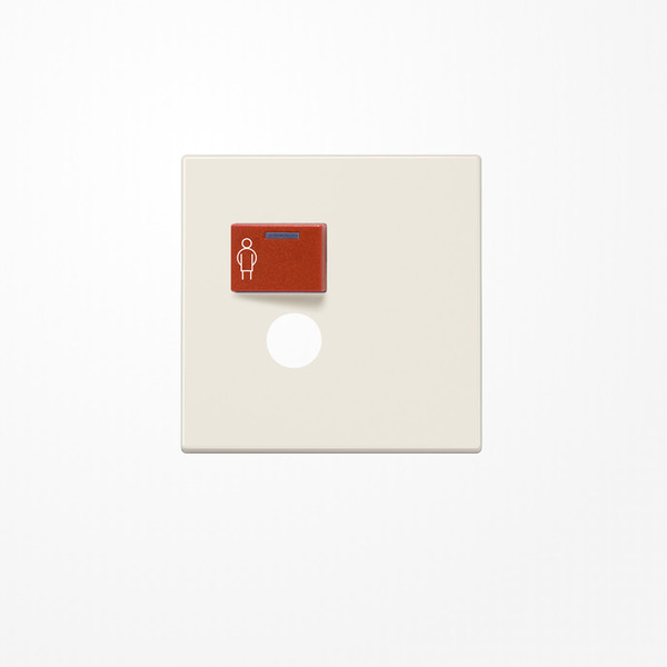 Jung LS071B Abdeckung für Ackermann, Typ 73071, 73075 A, rot, Serie LS, weiß