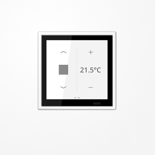 Jung LS459D1SWW KNX Raumcontroller LS TOUCH mit Rahmen LS 990, Secure, alpinweiß