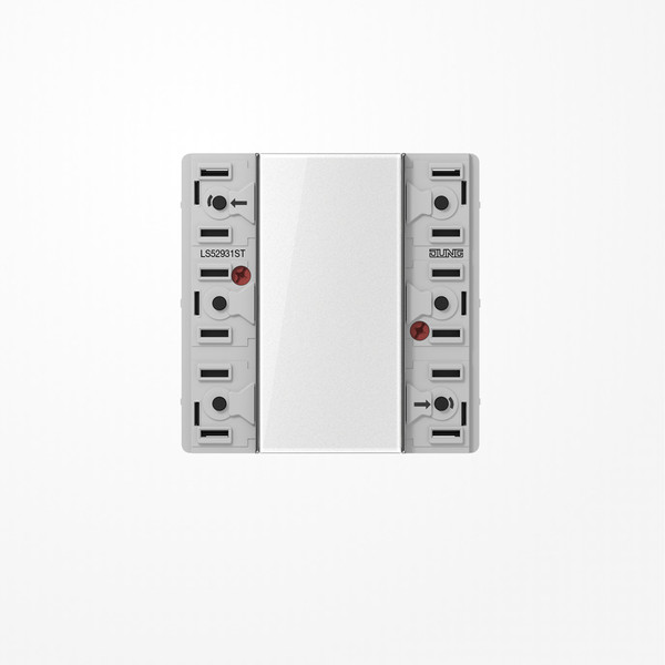 Jung LS52931ST KNX Tastsensor-Modul Universal, 3fach, F50, Serie LS, Secure