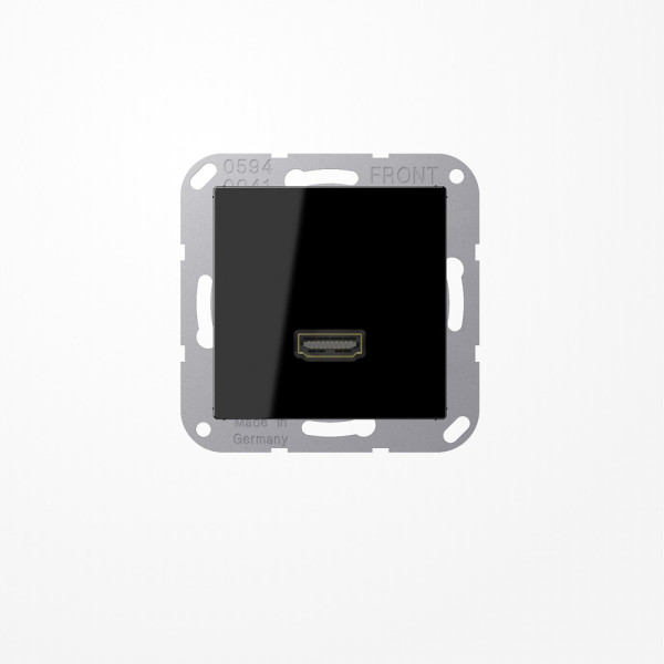 Jung MAA1112SW HDMI, MultimediaAnschlussystem HDMI, Serie A, schwarz