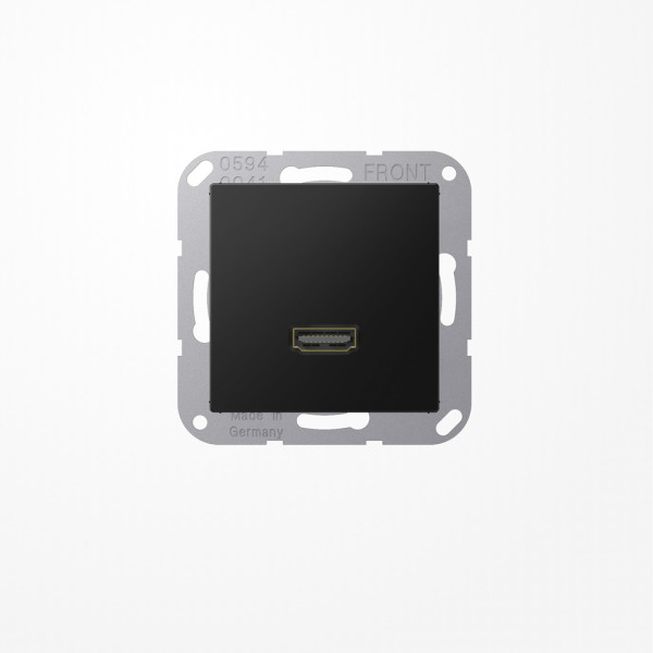 Jung MAA1112SWM HDMI, MultimediaAnschlussystem HDMI, Serie A, graphitschwarz matt