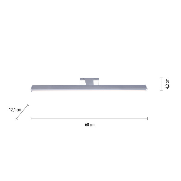 JUST LIGHT MATTIS LED Spiegelleuchte Neutralweiss 10,5W chrom 11133-17
