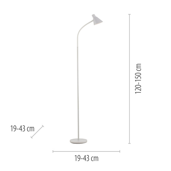JUST LIGHT PIXIE LED Stehleuchte Warmweiss 4,5W weiss 11249-16