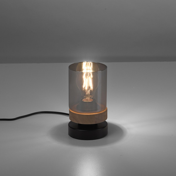 JUST LIGHT PASQUAL Tischleuchte E27 max.40W schwarz 11310-18