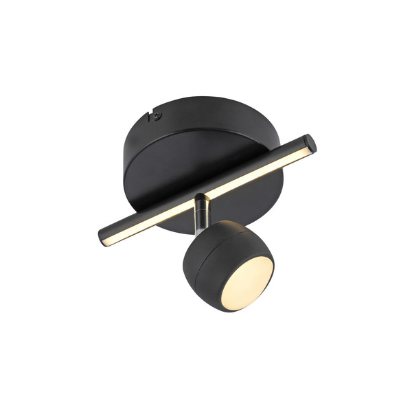 JUST LIGHT JARIK LED Deckenleuchte Warmweiss 6,1W 2-fach schwarz 11400-18