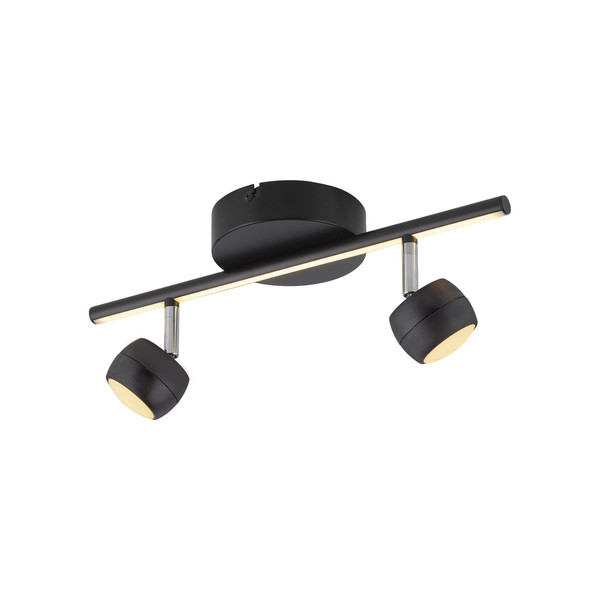 JUST LIGHT JARIK LED Deckenleuchte Warmweiss 7,4W 3-fach schwarz 11401-18