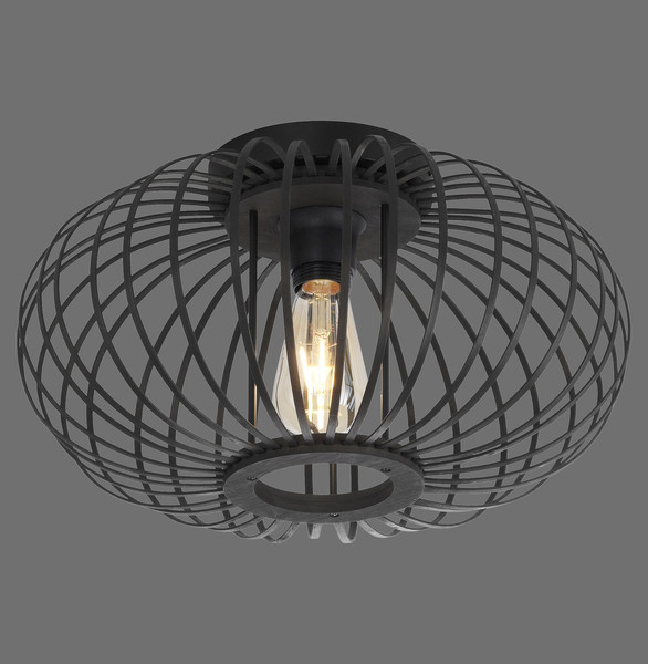 JUST LIGHT RACOON Deckenleuchte E27 max. 40W schwarz 11410-18