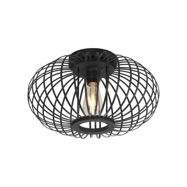 JUST LIGHT RACOON Deckenleuchte E27 max. 40W schwarz 11410-18