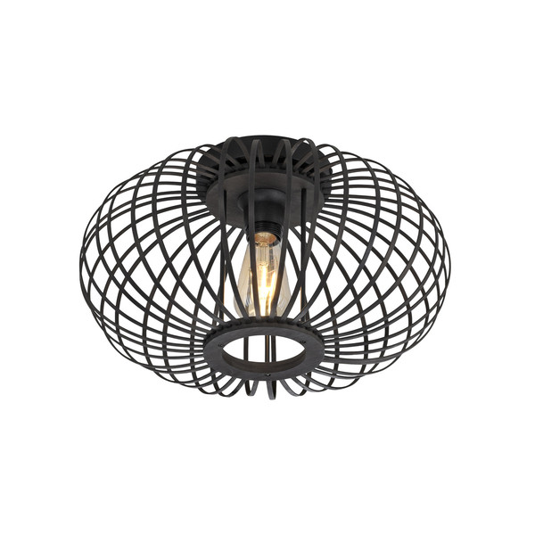 JUST LIGHT RACOON Deckenleuchte E27 max. 40W schwarz 11410-18