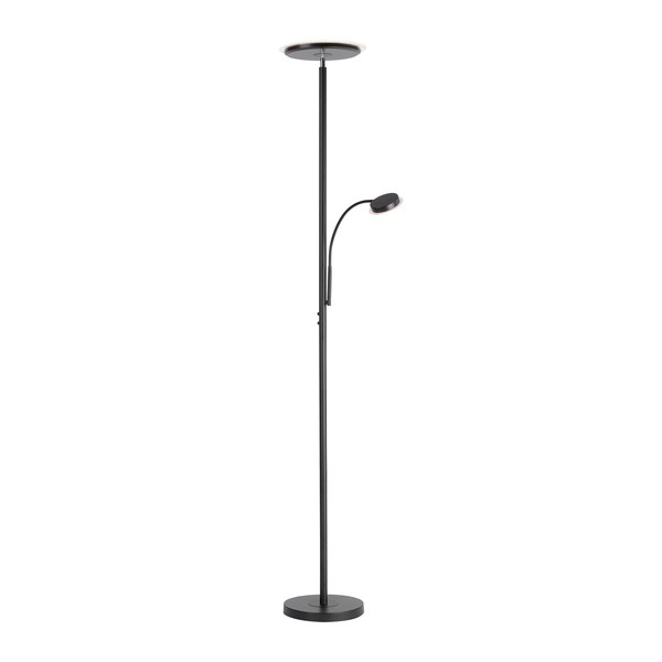 JUST LIGHT HANS LED Stehleuchte Warmweiss Dimmbar 25,5W 2-fach schwarz 11709-18