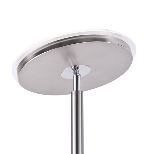 JUST LIGHT HANS LED Stehleuchte Warmweiss Dimmbar 25,5W 2-fach stahl 11709-55