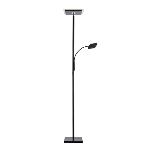 JUST LIGHT HANS LED Stehleuchte Warmweiss Dimmbar 25,5W 2-fach schwarz 11710-18