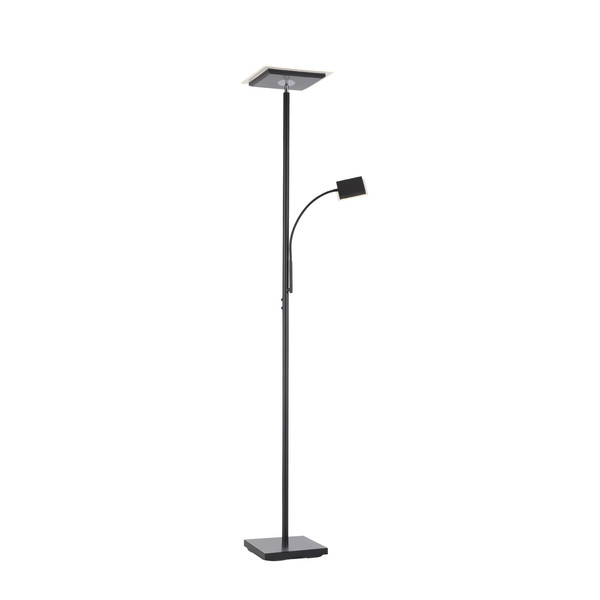JUST LIGHT HANS LED Stehleuchte Warmweiss Dimmbar 25,5W 2-fach schwarz 11710-18