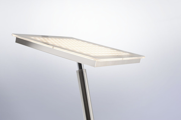 JUST LIGHT HANS LED Stehleuchte Warmweiss Dimmbar 25,5W 2-fach stahl 11710-55