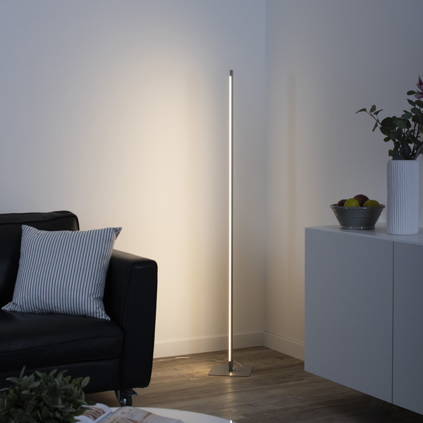 JUST LIGHT BELLA LED Stehleuchte Warmweiss Dimmbar 11W stahl 11785-55