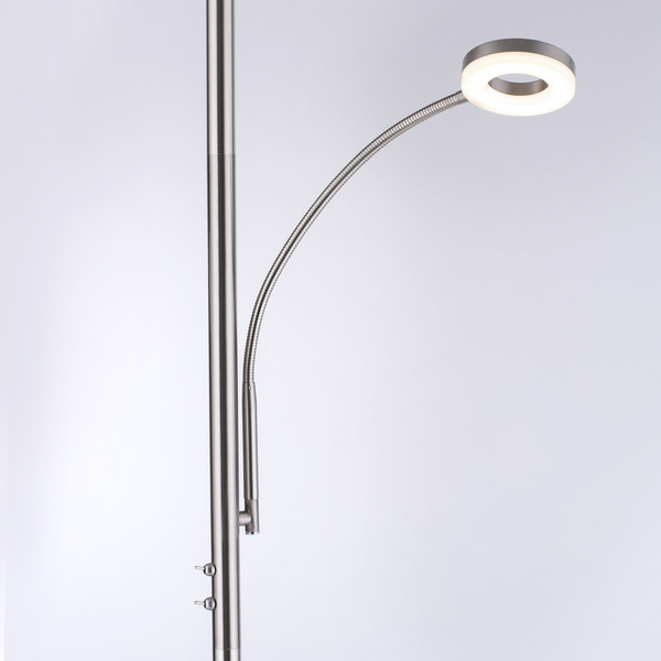 JUST LIGHT LOLAsmart-ROCCO LED Stehleuchte CCT Dimmbar 25,5W 2-fach stahl 11858-55