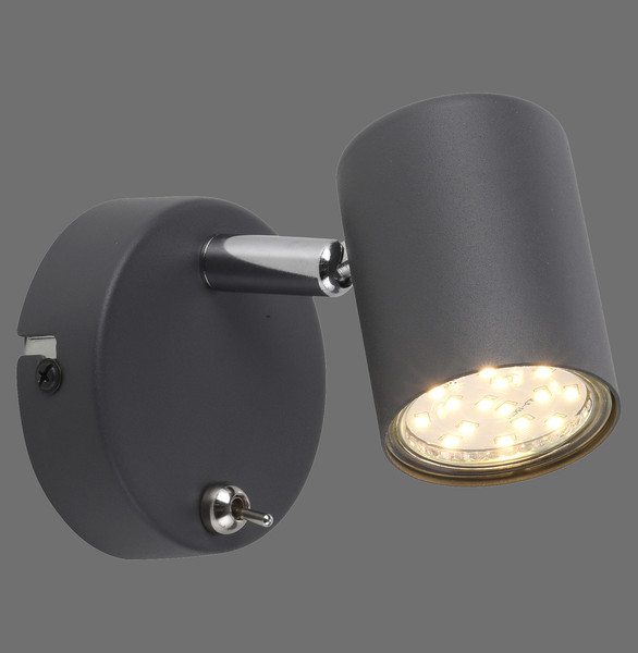 JUST LIGHT TARIK Wandleuchte GU10 Warmweiss max.4,5W anthrazit 11941-13