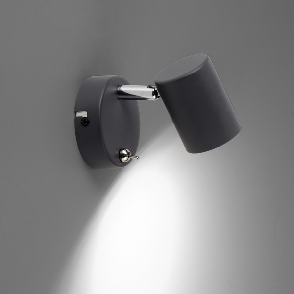 JUST LIGHT TARIK Wandleuchte GU10 Warmweiss max.4,5W anthrazit 11941-13