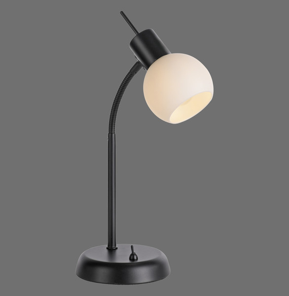 JUST LIGHT LOKI Tischleuchte E14 Warmweiss max.5W schwarz 12156-18