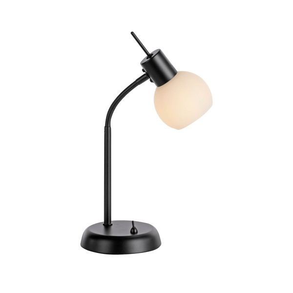JUST LIGHT LOKI Tischleuchte E14 Warmweiss max.5W schwarz 12156-18
