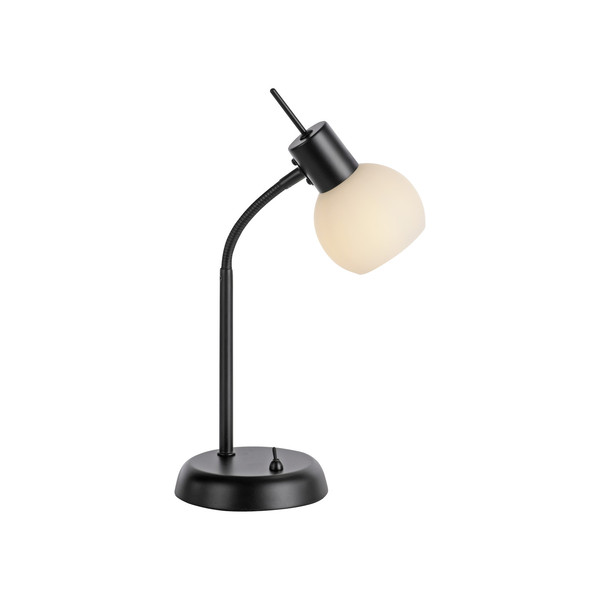 JUST LIGHT LOKI Tischleuchte E14 Warmweiss max.5W schwarz 12156-18