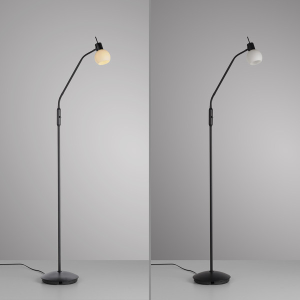 JUST LIGHT LOKI Stehleuchte E14 Warmweiss max.5W schwarz 12157-18