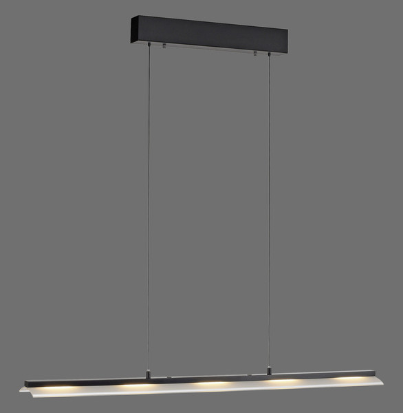 JUST LIGHT NELE LED Pendelleuchte Warmweiss Dimmbar 21W schwarz 12288-18