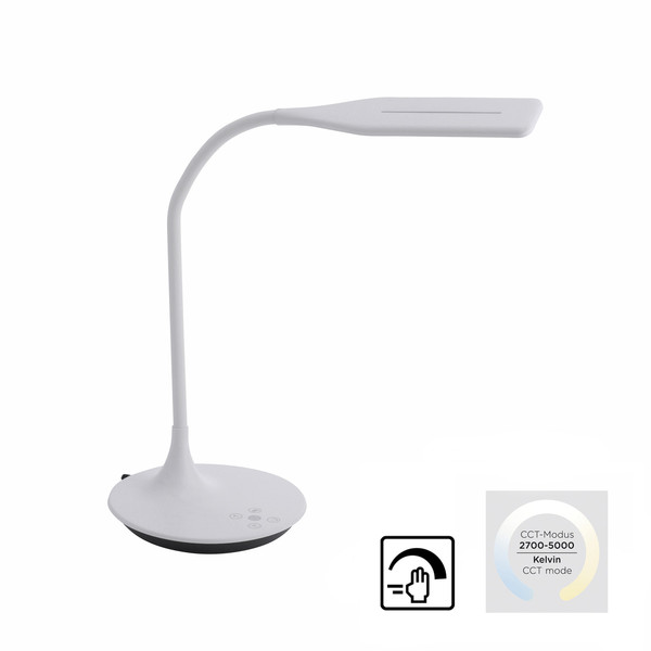 JUST LIGHT RAFAEL LED Tischleuchte CCT Dimmbar 5W weiss 13061-16