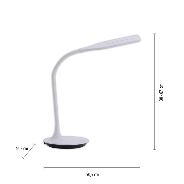 JUST LIGHT RAFAEL LED Tischleuchte CCT Dimmbar 5W weiss 13061-16