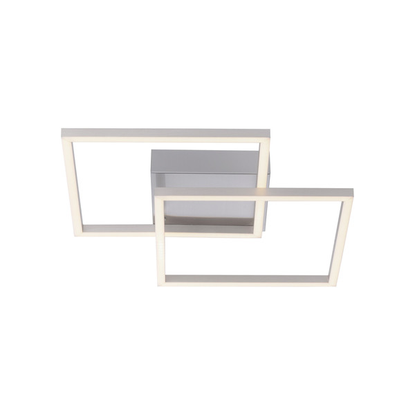 JUST LIGHT IVEN LED Deckenleuchte Warmweiss 14W 2-fach stahl 14002-55